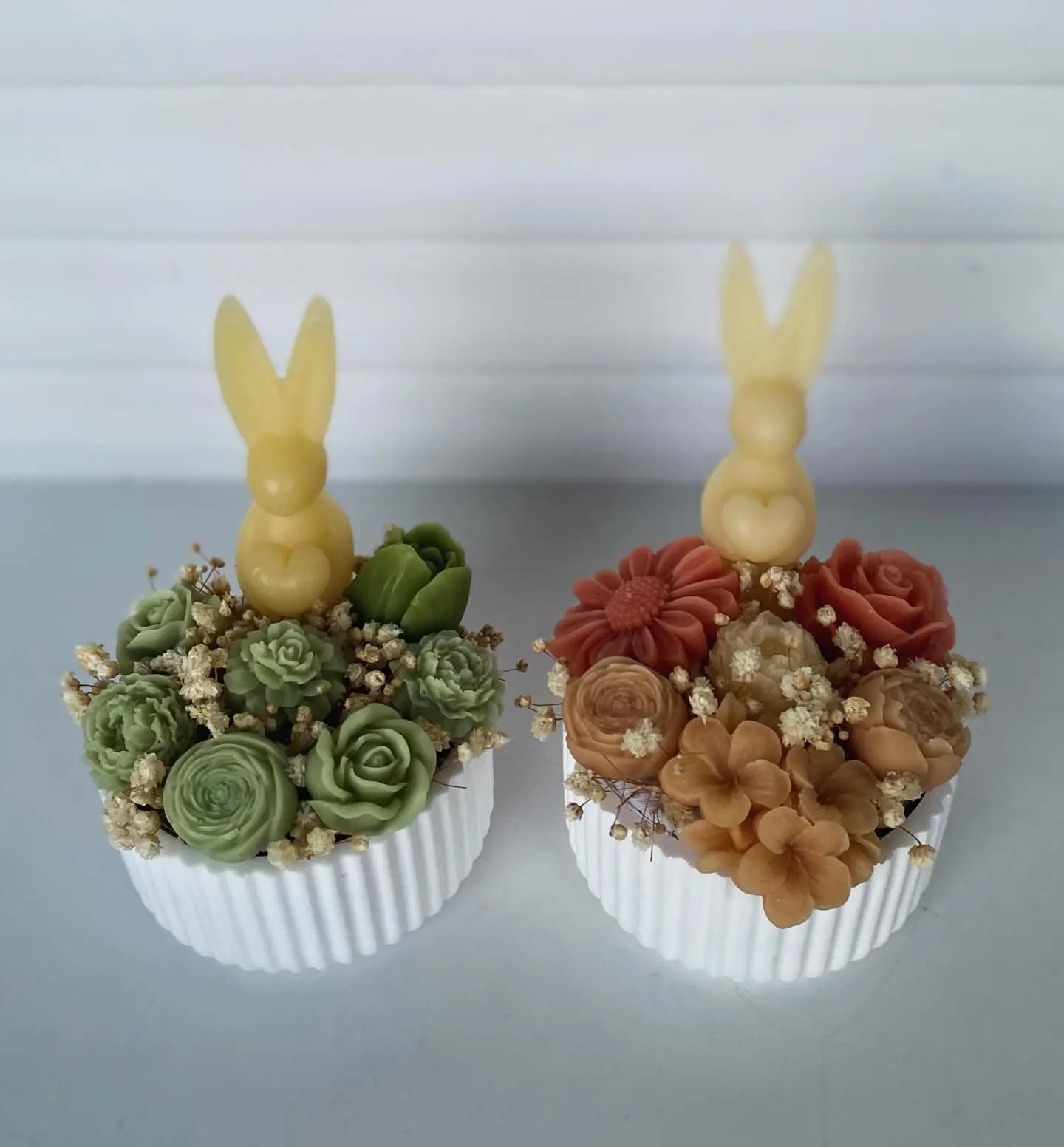 Nyuszi viaszvirág kompozíció